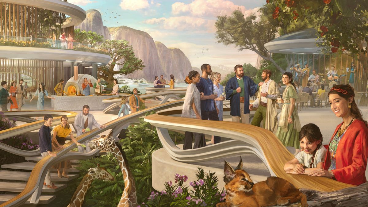 Pe paraísope umi ermáno, ermána ha mitãnguéra ovyʼa joa hína. Oĩ omongarúva hiráfa ha ótro katu omaña peteĩ mbarakaja guasu rehe. Oĩ avei ojapóva pizza, oñemongetáva oñondive ha ombopúva hína músika.