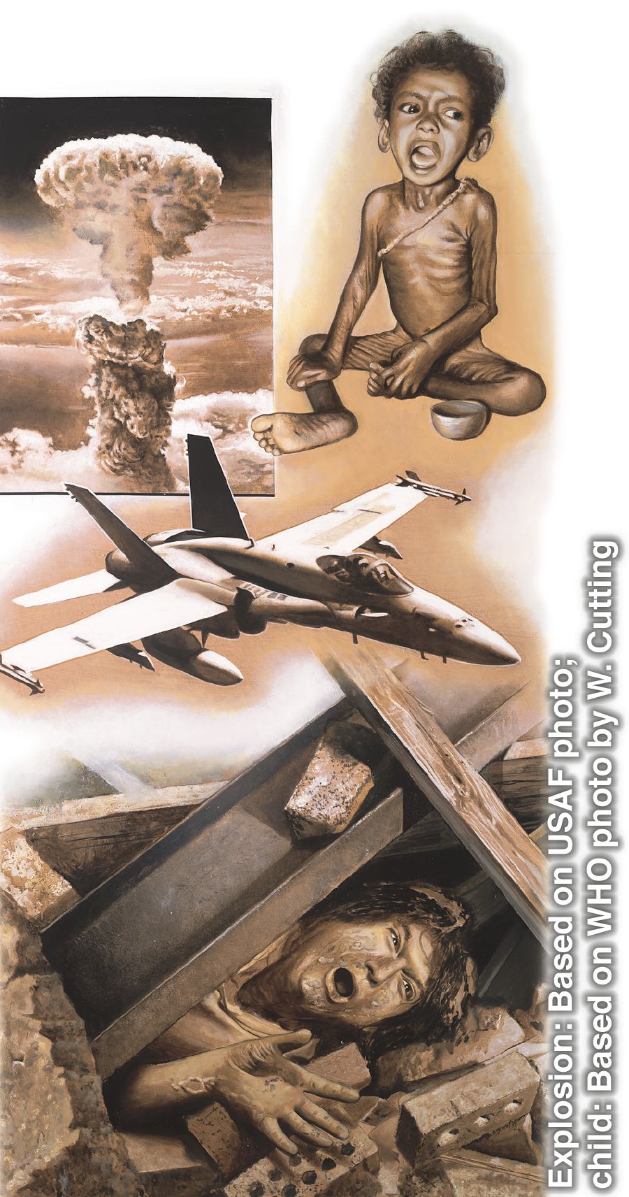 Oasa oï vae ara taɨkuegua retape: metei bomba opu vae, metei michia ipiru yae, metei avión ñeraro pegua, ɨvɨkana oasa yave metei kuimbae oyeopi oï