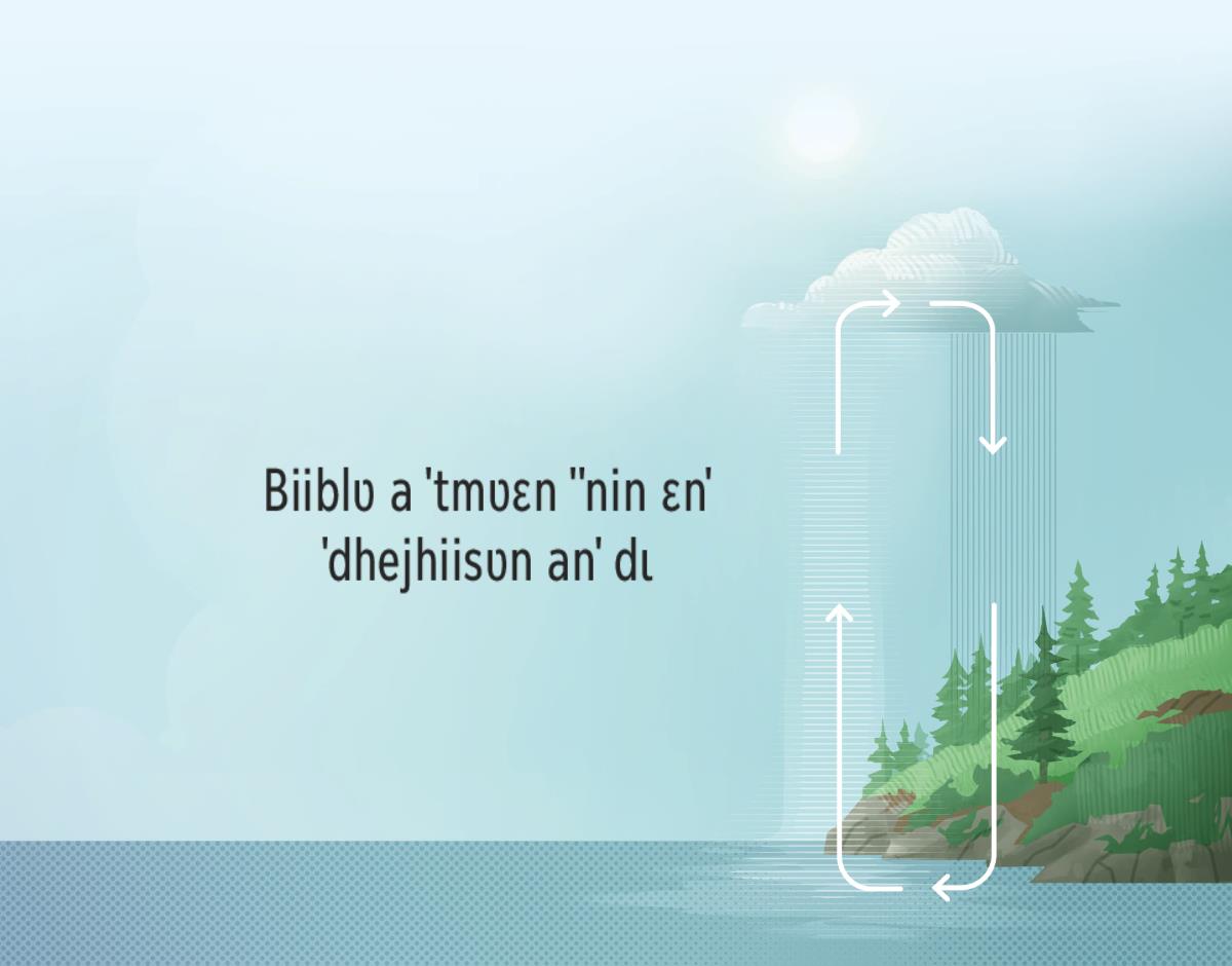 Biiblʋ a ˈtmʋɛn ˈˈnin ɛnˈ ˈdhejhiisʋn anˈ dɩ. -Ka ˈˈnin ɛn nʋan ˈe -jhiisʋn ɛn, ɛmɛn- desɛn gwɛa plusɛn ɛn to.