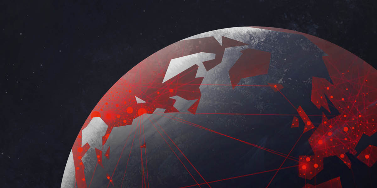 Hoton duniya da zanen da ke nuna barkewar cuta a duk fadin duniya.