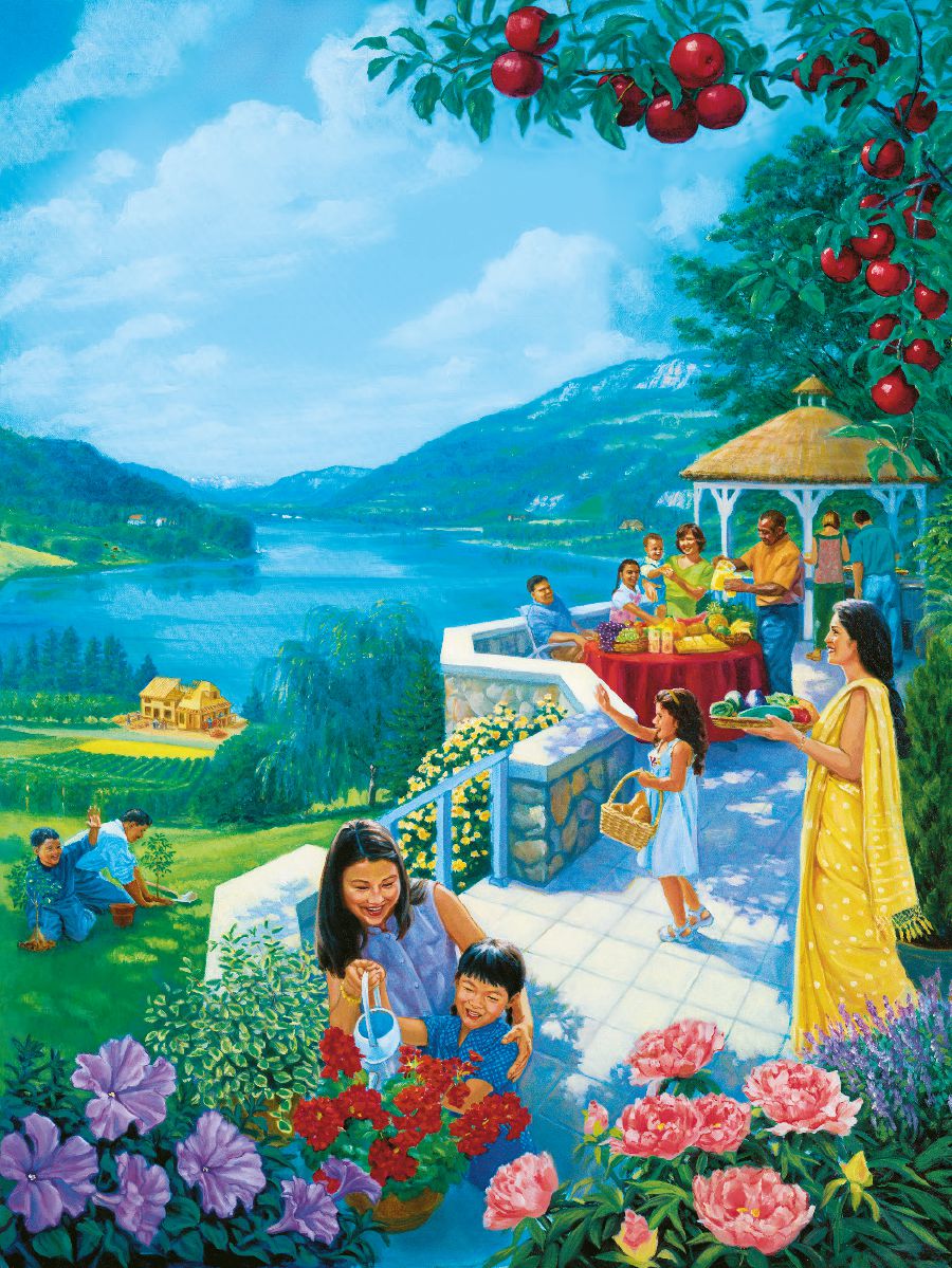 Mutane a aljanna suna gini, suna datsa itatuwa, kuma suna more ’ya’yan itatuwan