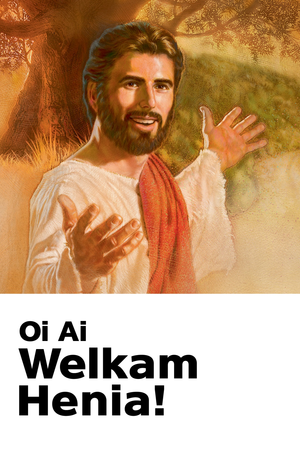 Iesu ena mase laloatao ena invateisen ladana, ‘Oi Ai Welkam Henia!’