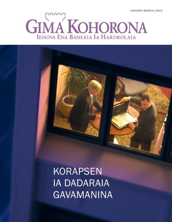 Rau 1 Gima Kohorona, January-March 2015 | Korapsen Ia Dadaraia Gavamanina