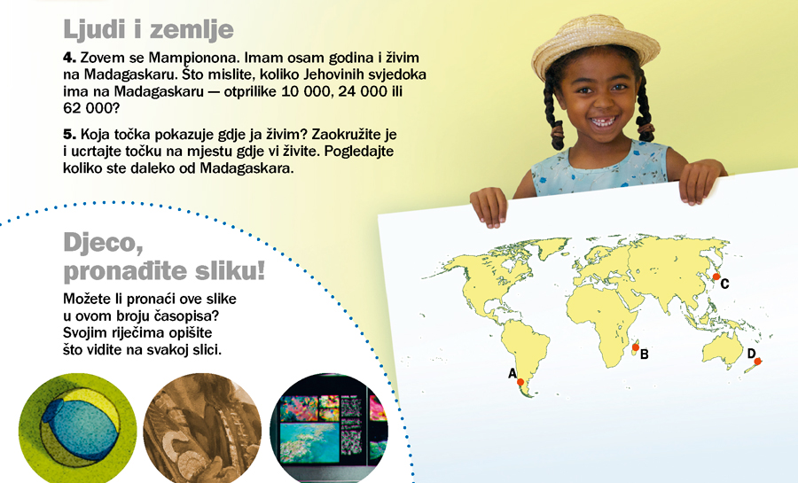 Časopis Probudite se! Rujan 2012: Ljudi i zemlje, Madagaskar, Djeco, pronađite sliku!