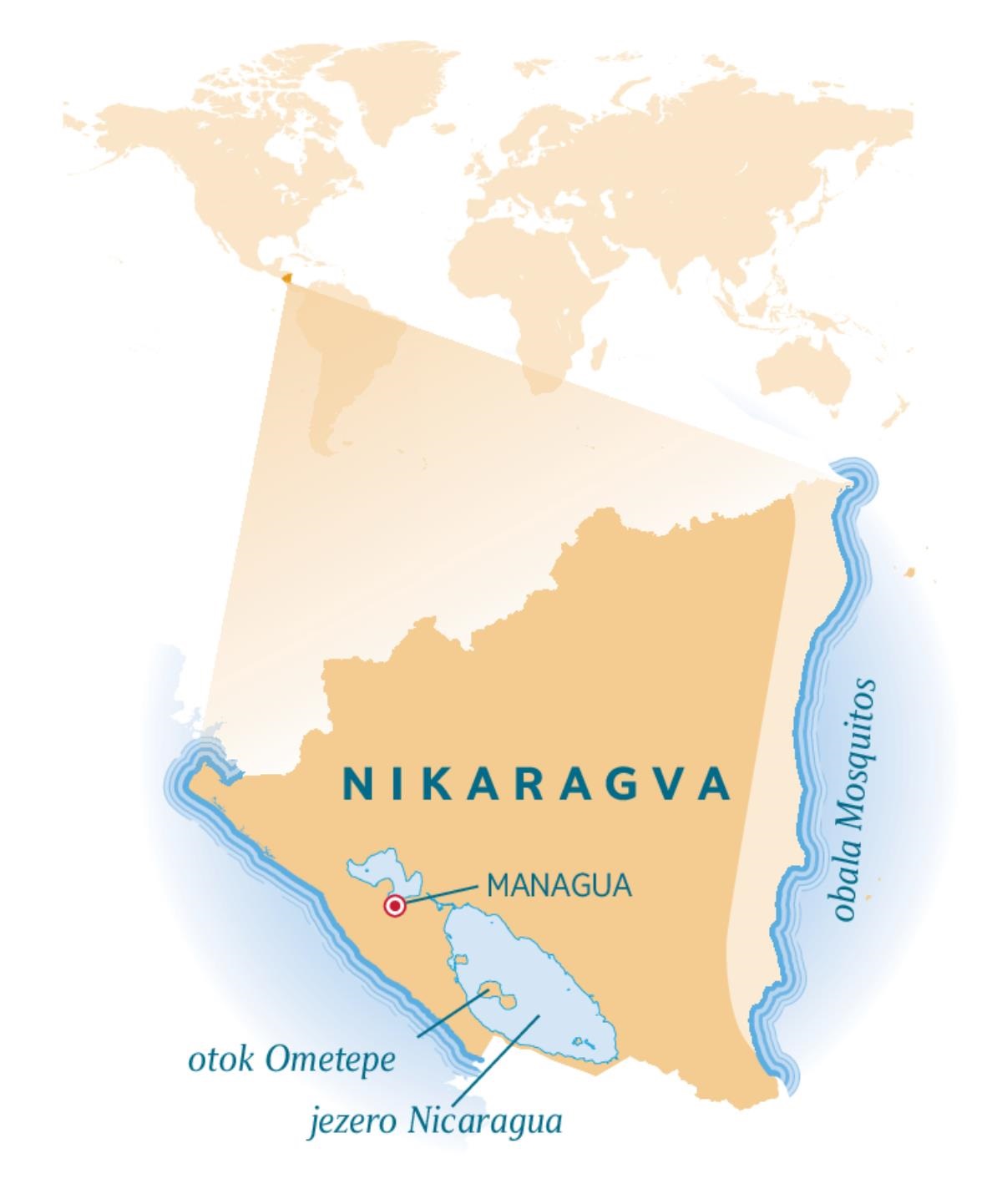 Karta Nikaragve