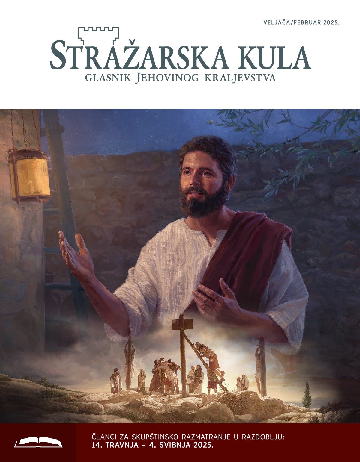 1. Isus po noći nešto objašnjava. 2. Rimski vojnici skidaju s mučeničkog stupa Isusovo beživotno tijelo.