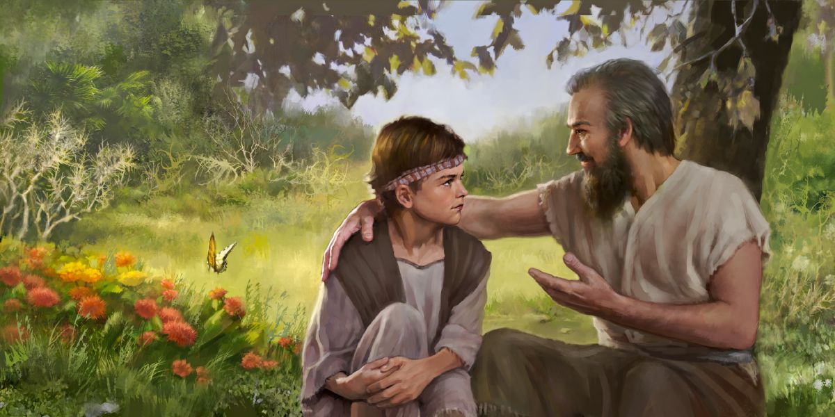 Lámek Jehováról tanítja Noét