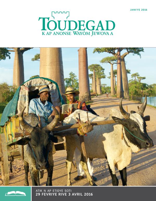 Toudegad janvye 2016 la — Sa ki gen atik etid yo