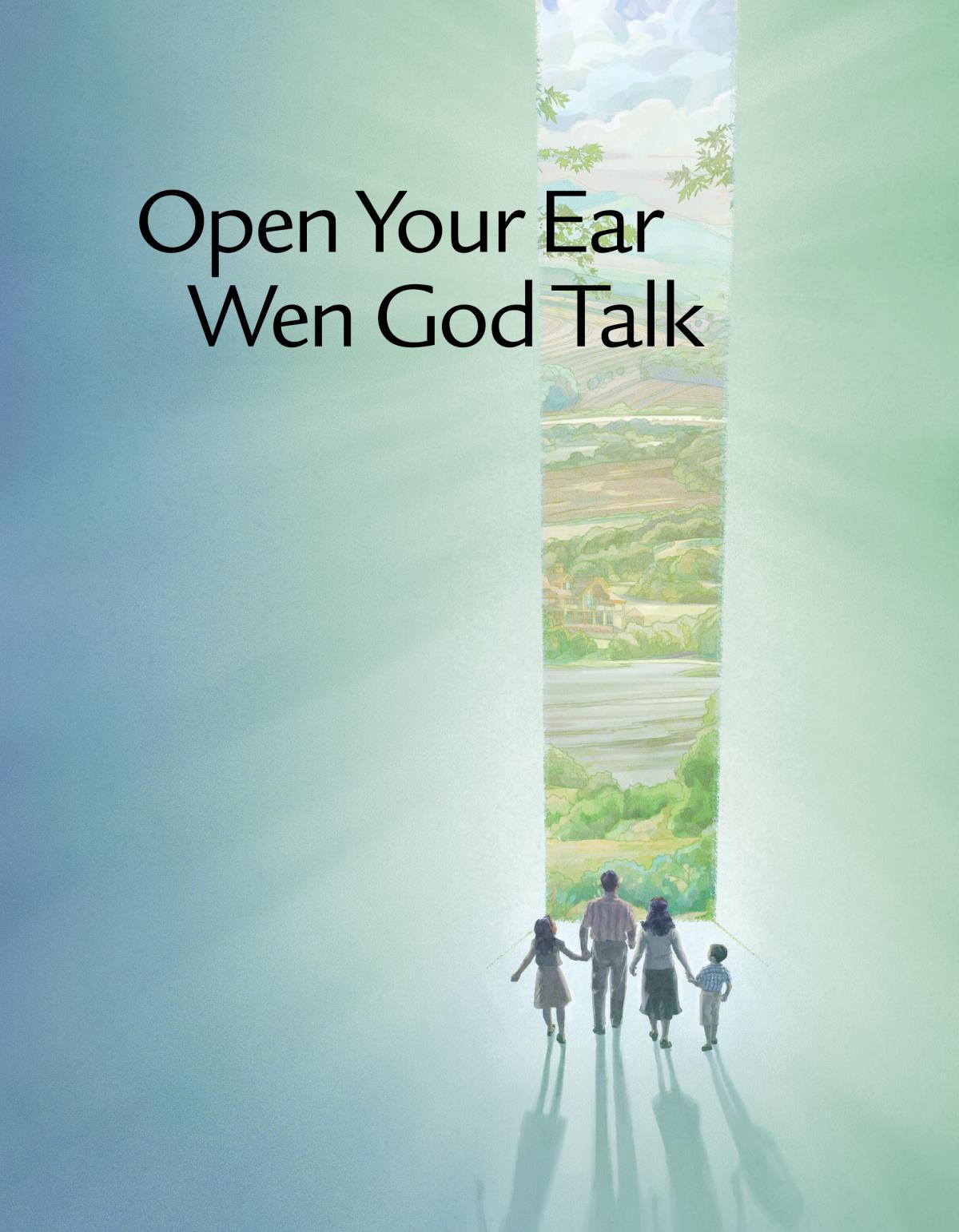 Cover of the Open Your Ear Wen God Talk