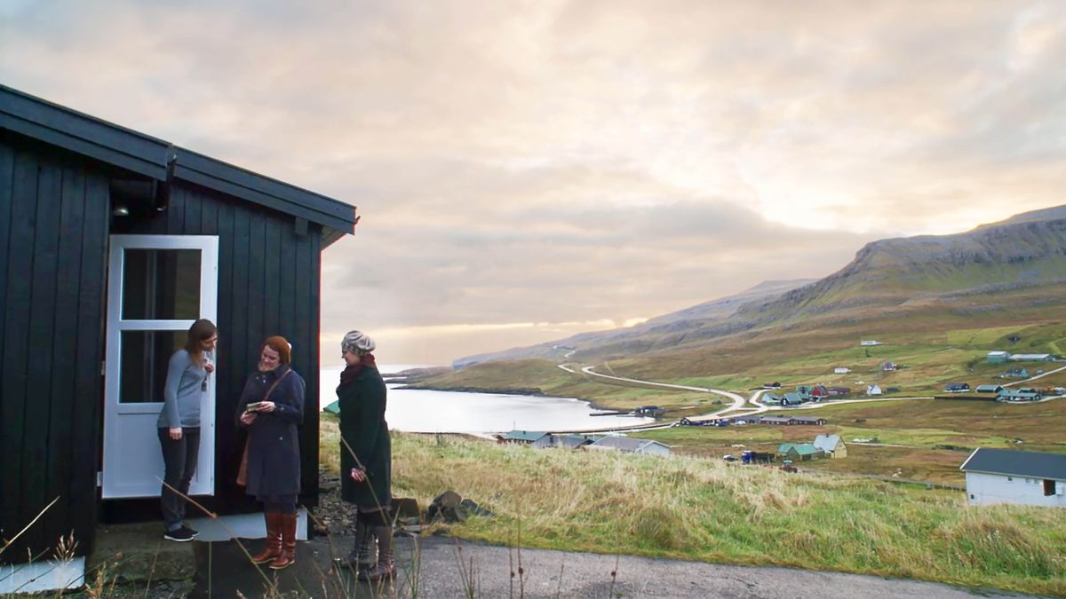 One paht from da video “Preaching in All Kine Wedda.” Two sistahs preach to one wahine at her door.