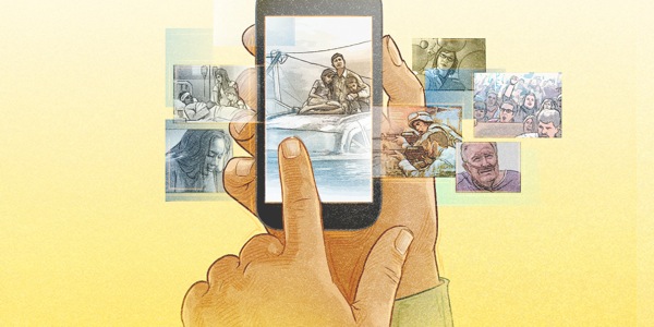 Մի անհատ սմարտֆոնով տեղեկություն է փնտրում jw.org կայքում