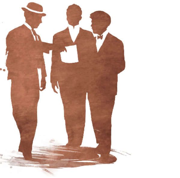 Երեք քրիստոնյա եղբայրներ զրուցելիս