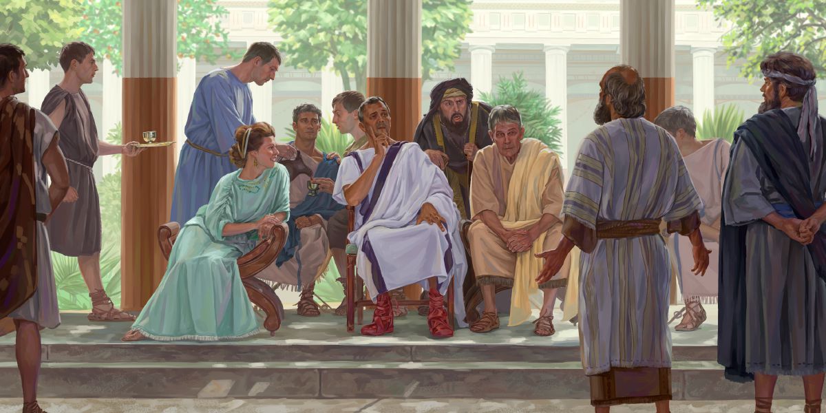 Պողոս առաքյալը և Բառնաբասը քարոզում են Կիպրոսի կառավարչին՝ Սերգիոս Պողոսին