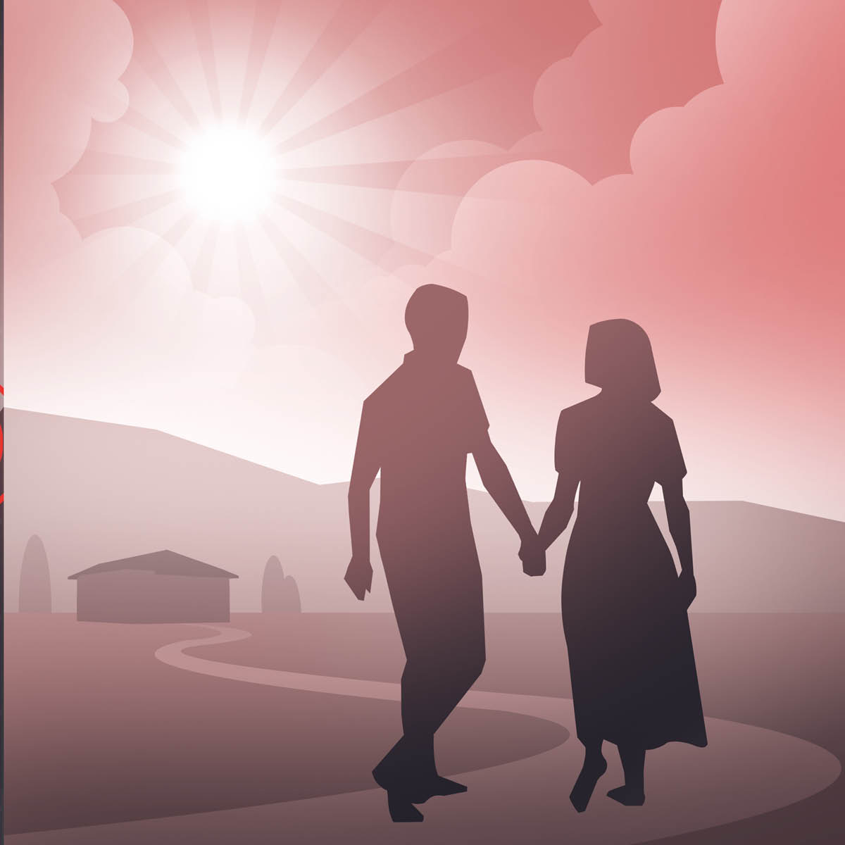 Մի զույգ քայլում է ձեռք ձեռքի բռնած և նայում առաջ՝ դեպի պայծառ ապագա