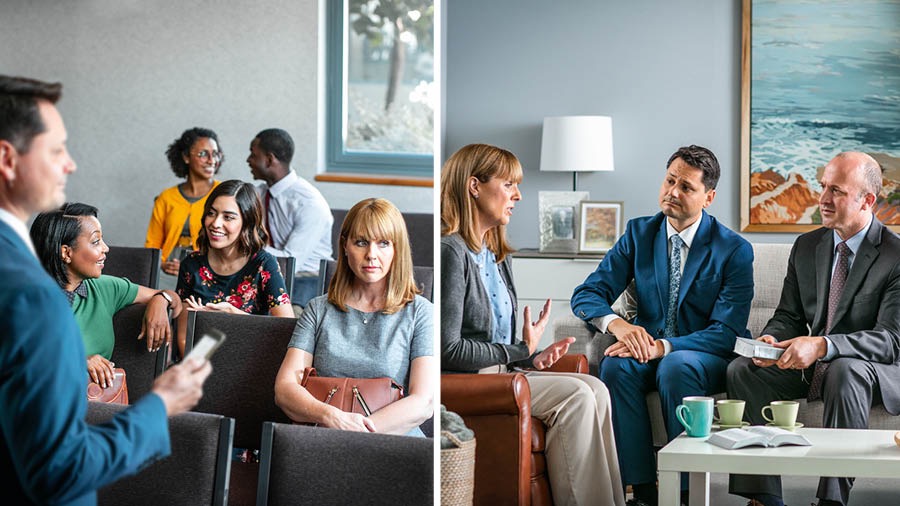 Դրվագ1։ Քարոզչական ծառայության հանդիպման ժամանակ քույրը տխուր է երևում, մինչդեռ մյուսները ոգևորված են։ Դրվագ2։ Երկու երեց այցելել են մի քրոջ և ուշադիր լսում են նրան։