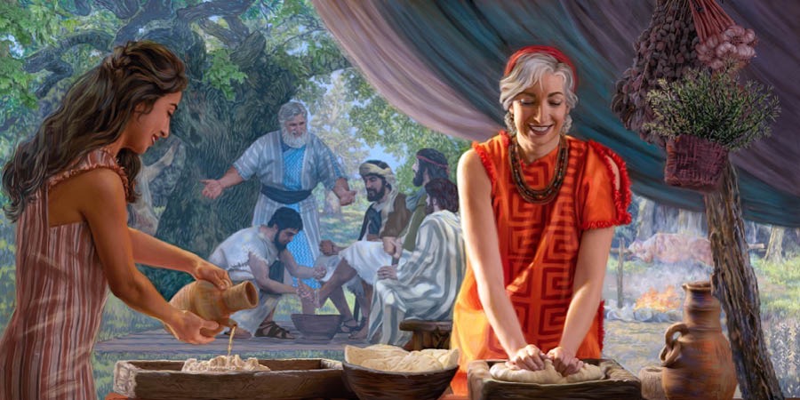 Սառան հյուրասիրություն է ցուցաբերում