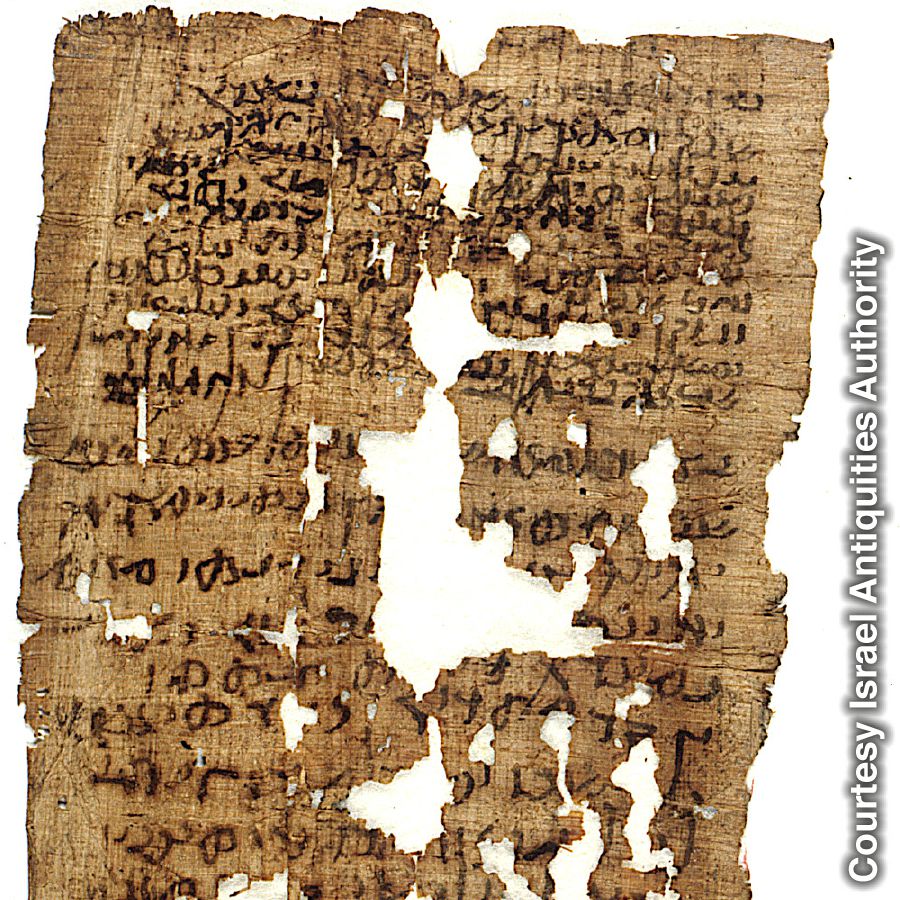 Ամուսնալուծման վկայագիր, Ք.Ե. 71/72 թուականէն մնացած
