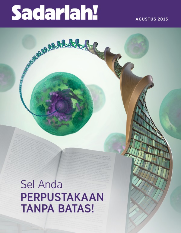 Sampul majalah Sadarlah! Agustus 2015 | Sel Anda—Perpustakaan Tanpa Batas!