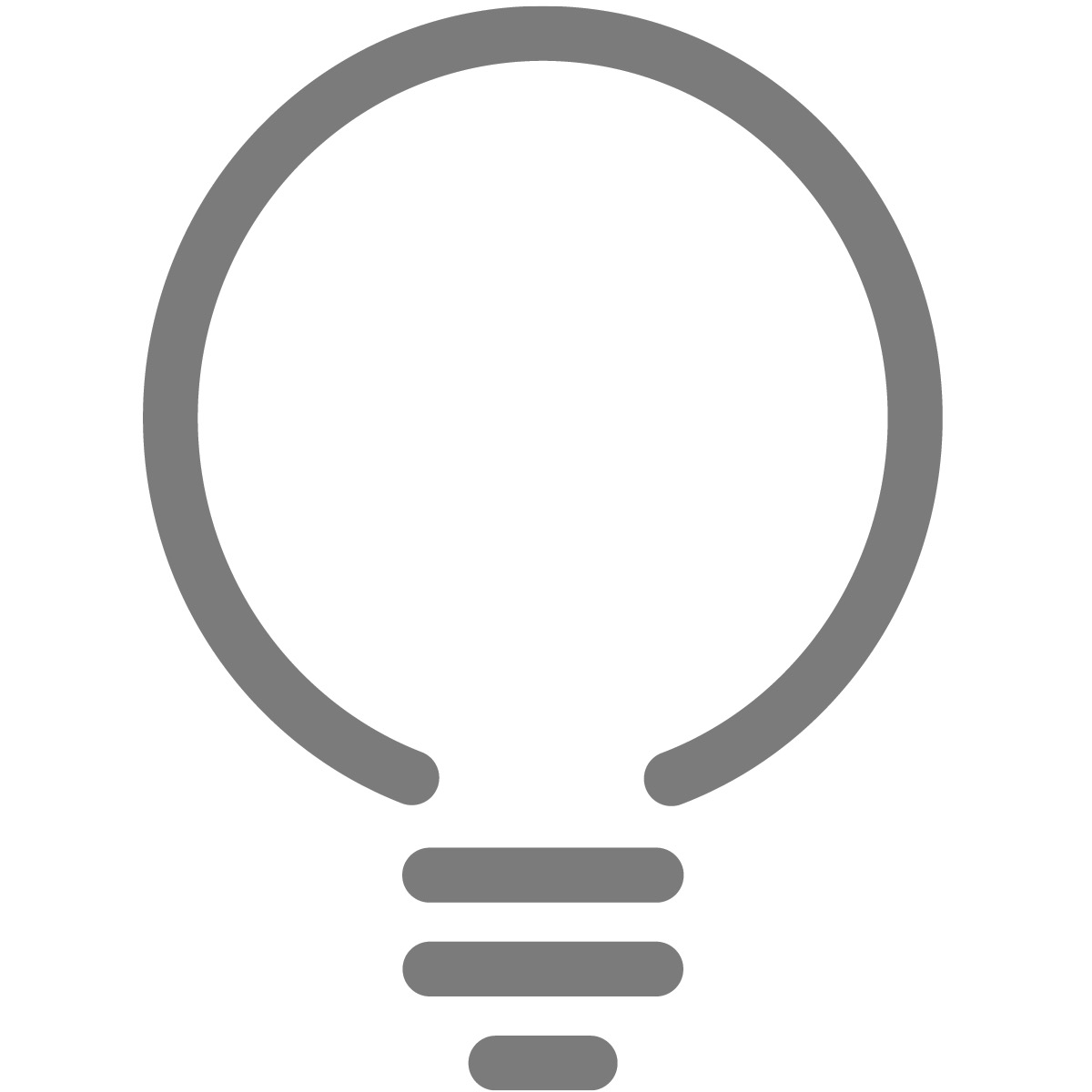 Sebuah bola lampu.