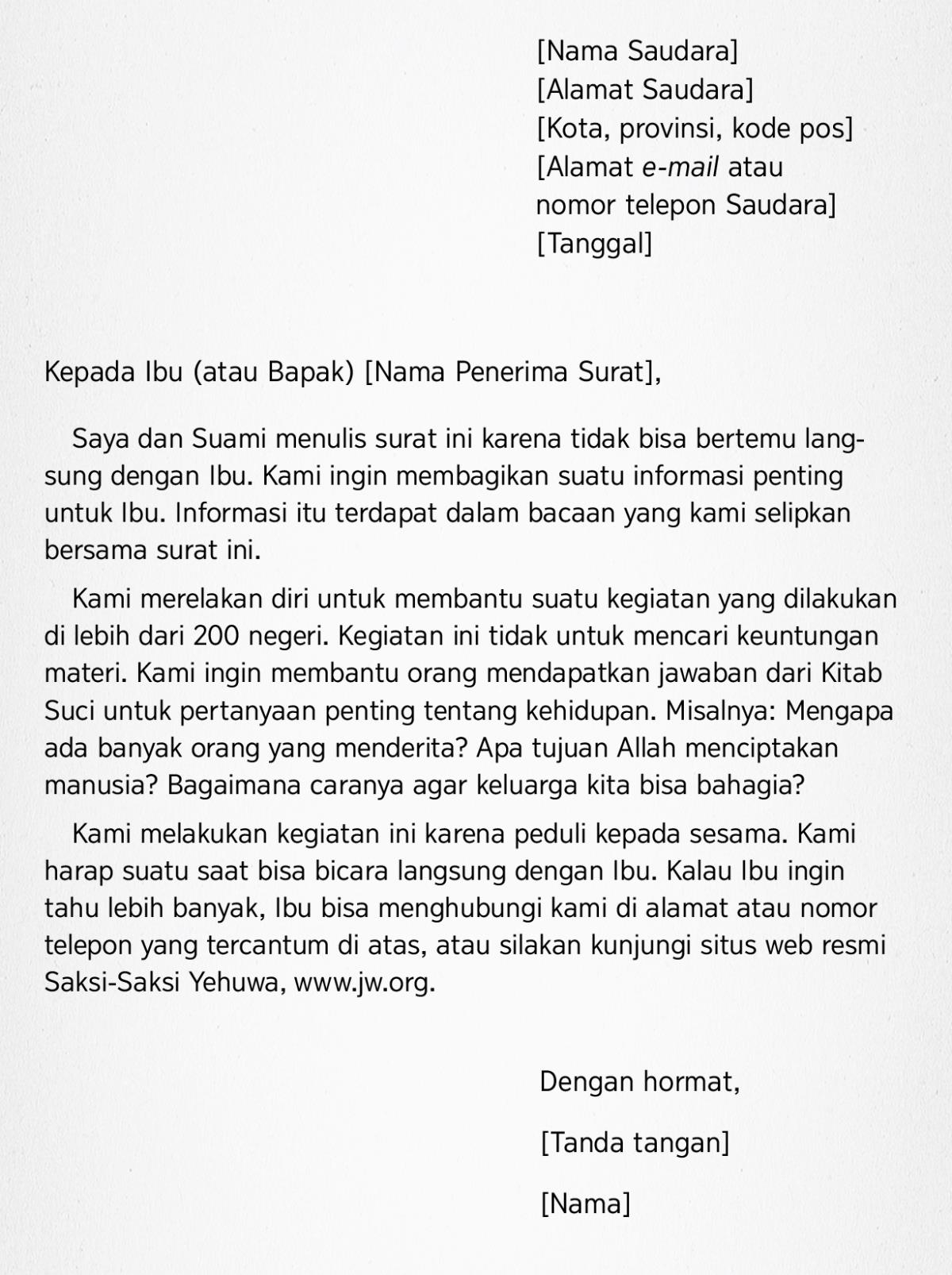 Contoh surat