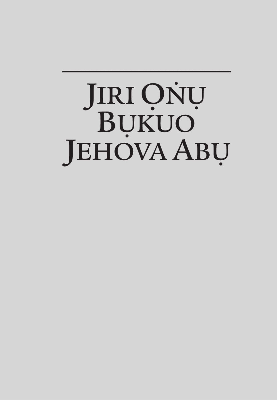 Jiri Ọṅụ Bụkuo Jehova Abụ