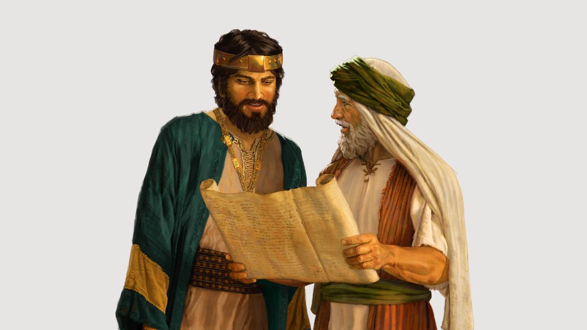 Ebe Eze Hezekaya nọ na-ege ntị nke ọma ka Aịzaya onye amụma na-akọwa ihe dị n’akwụkwọ mpịakọta.