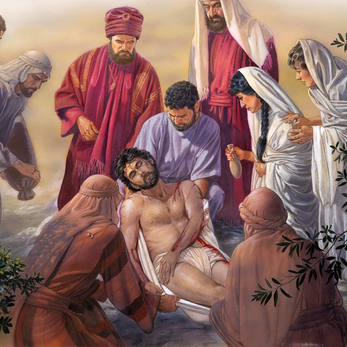 Nikodimọs, Josẹf ohwo Arimatia, gbe ilele efa nọ e be ruẹrẹ ugboma Jesu họ re a ki ei.