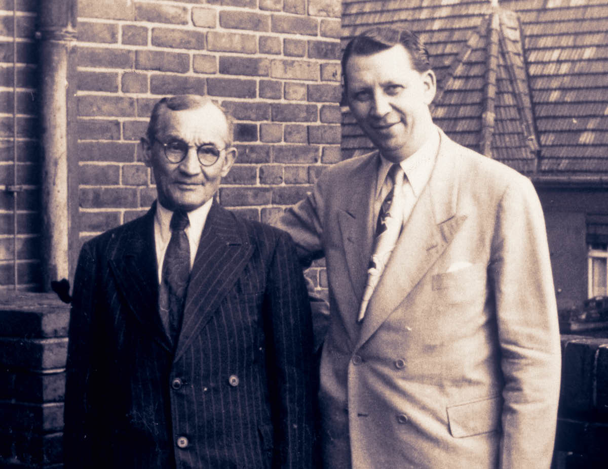 Max Franke con il figlio, Konrad.