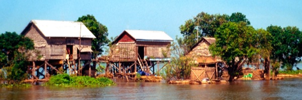 Case sull’acqua costruite su palafitte