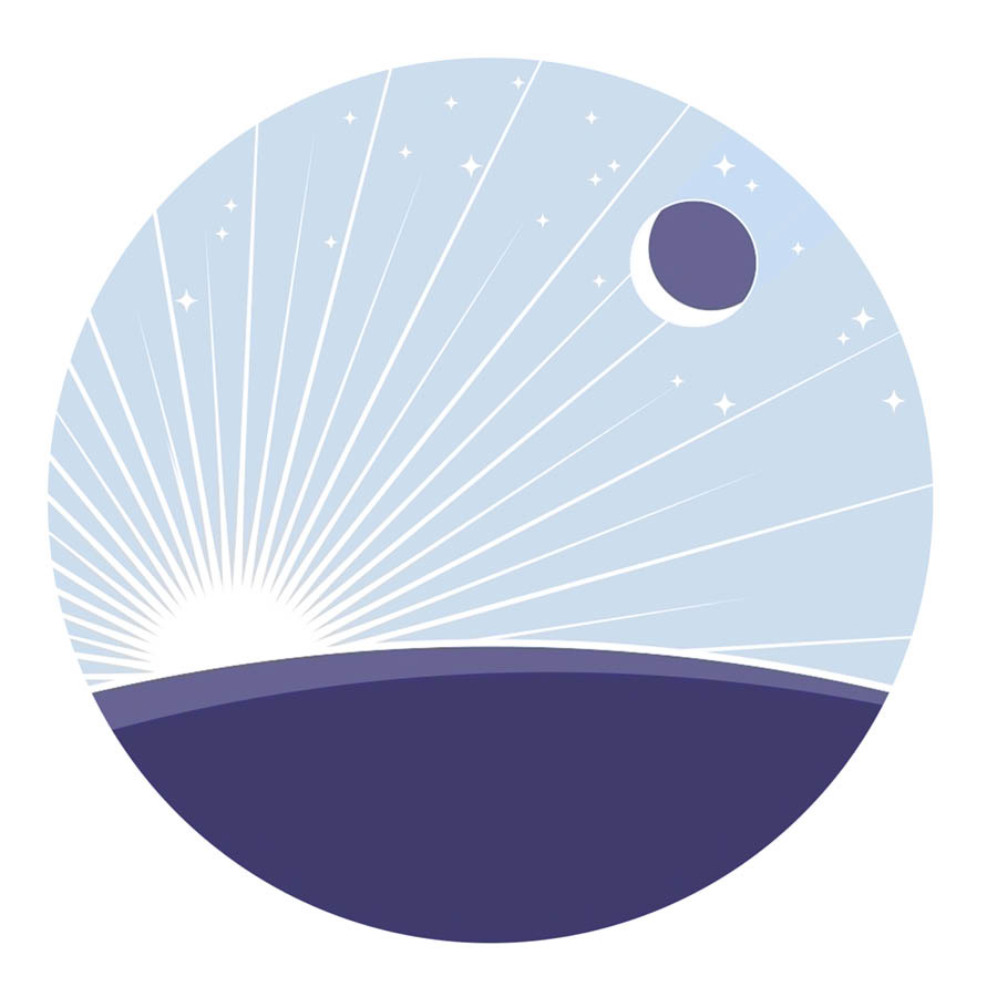 Il sole, la luna e le stelle visibili dalla superficie terrestre.