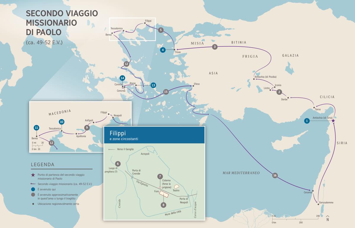Atti degli Apostoli | Secondo viaggio missionario di Paolo (At 15:36–18:22) ca. 49-52 E.V.