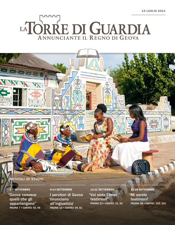 Copertina della Torre di Guardia, edizione per lo studio, 15 luglio 2014