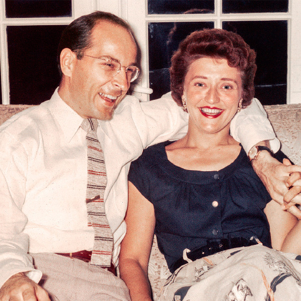 Ted e Melita Jaracz dopo il matrimonio
