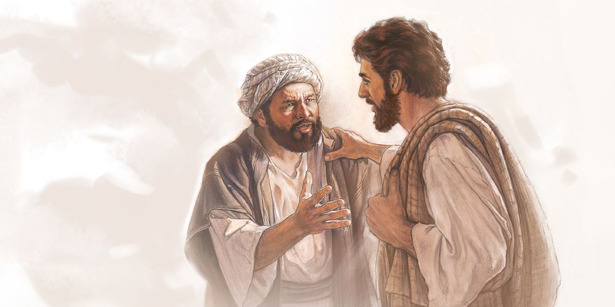 L’apostolo Pietro parla con Gesù