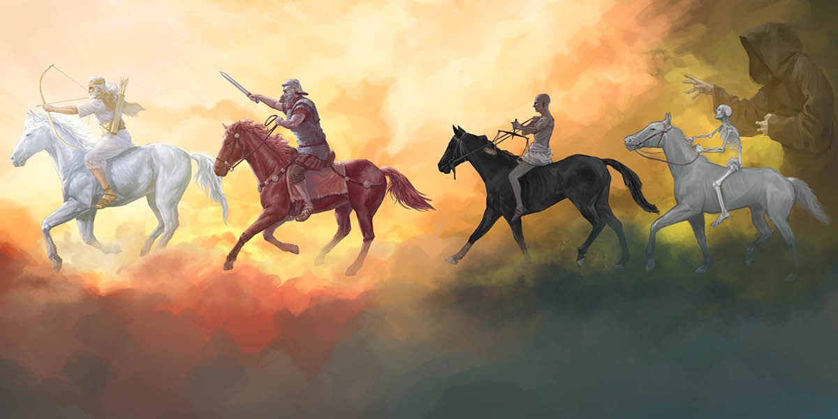 I quattro cavalieri dell’Apocalisse seguiti da vicino dall’Ades