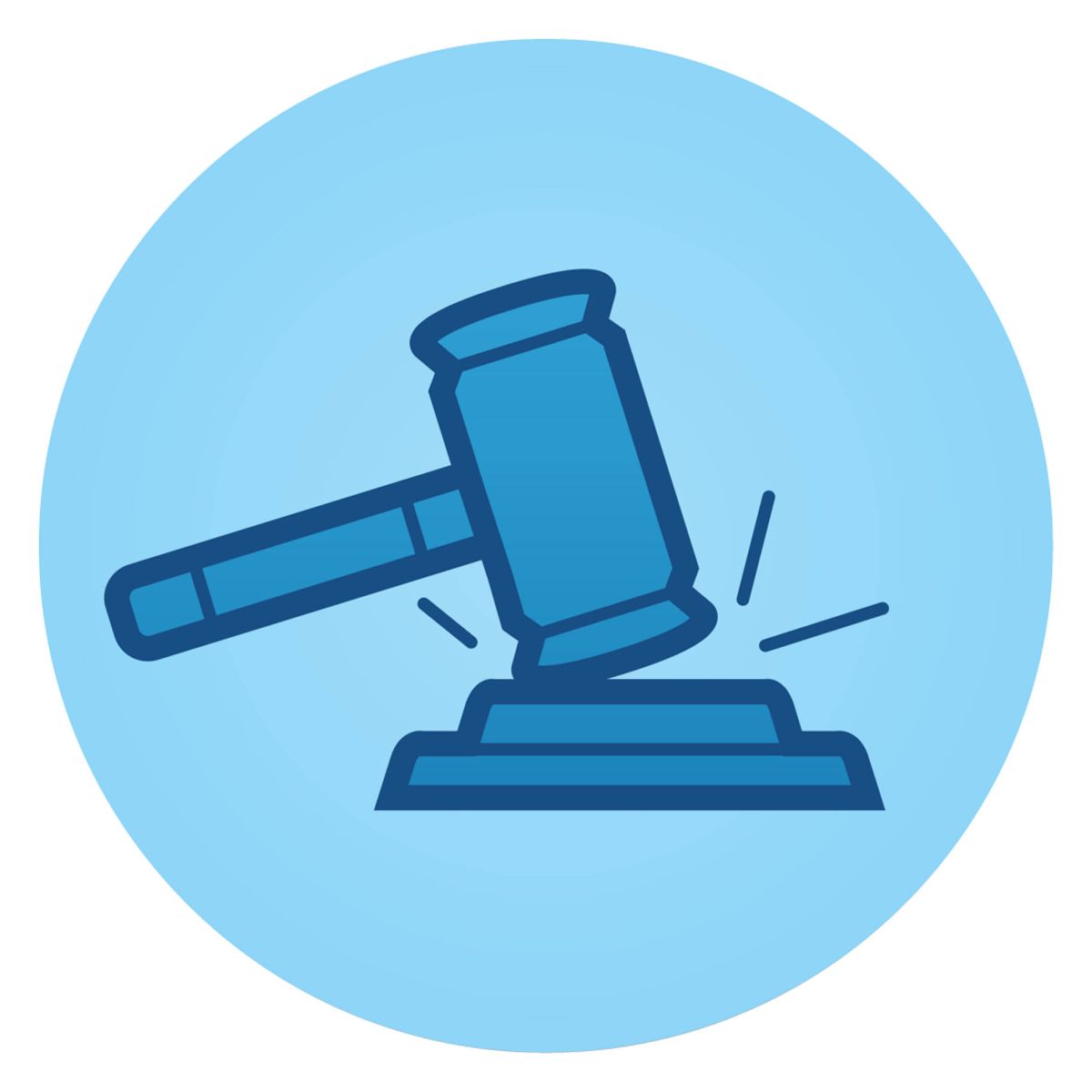 裁判官の木づちのアイコン