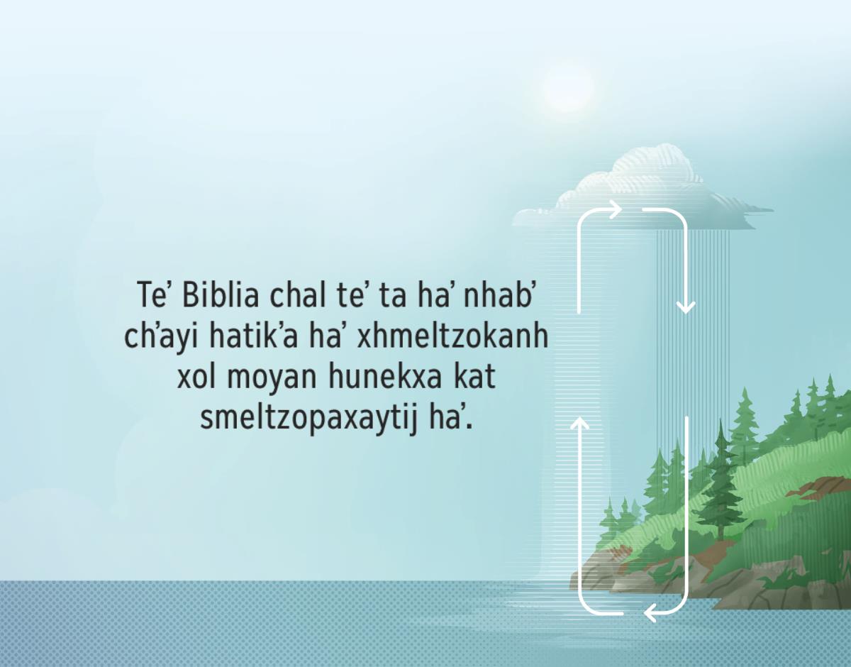 Teʼ Biblia chal teʼ ta haʼ nhabʼ chʼayi hatikʼa haʼ xhmeltzokanh xol moyan hunekxa kat smeltzopaxaytij haʼ.