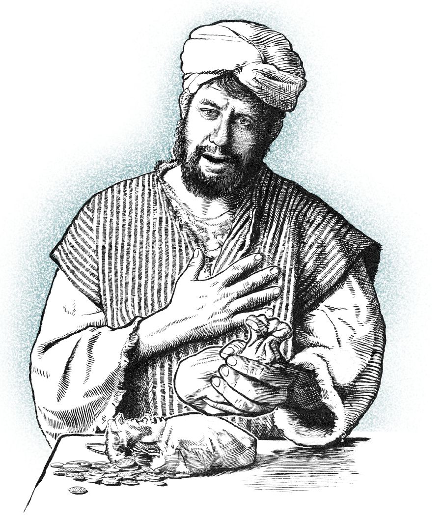 Barnabas nyumbangké dhuwité.
