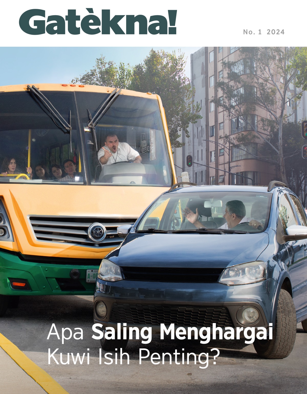 Ana sopir bis sing nesu-nesu merga ana wong lanang sing nyrobot jaluré.