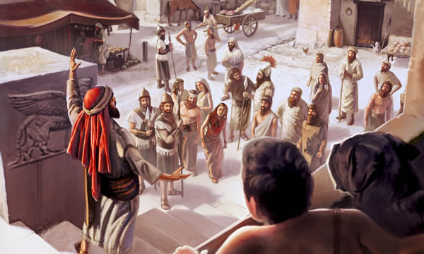 Wong Niniwé nggatèkké omongané Yunus