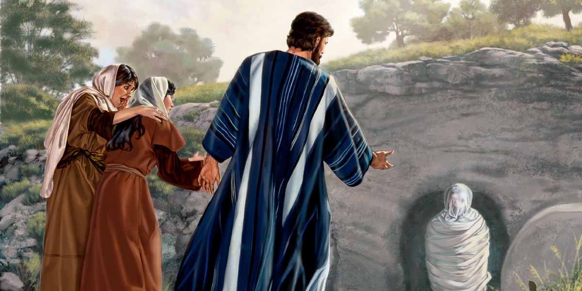 Maria lan Marta ndelok Yésus nguripké manèh Lazarus