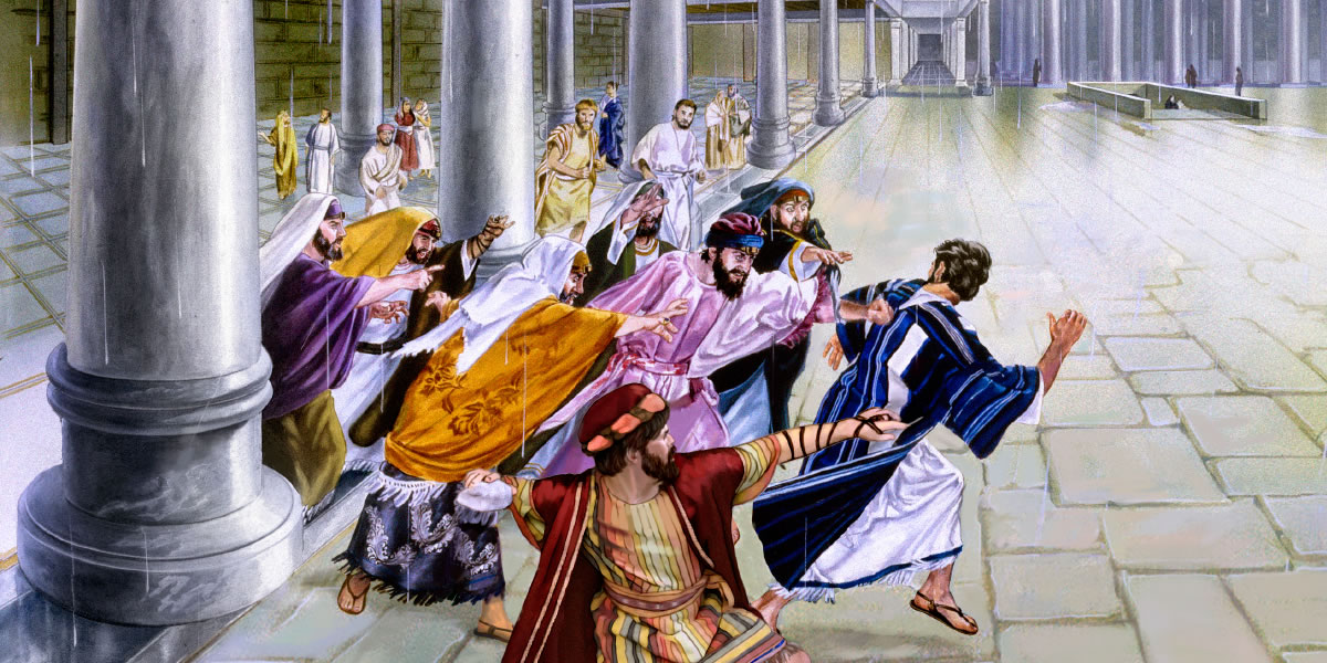 Wong Yahudi njupuk watu kanggo matèni Yésus, nanging Yésus isa mlayu kaya wektu wong-wong kuwi arep nangkep Yésus