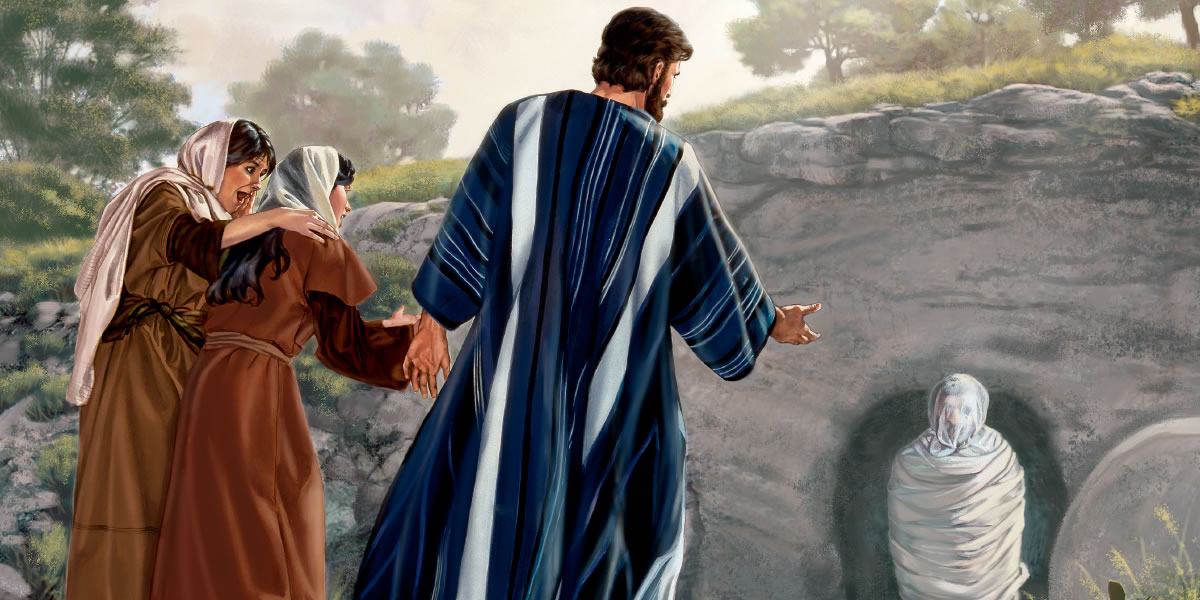 Marta lan Maria ndelok Yésus nguripké manèh Lazarus