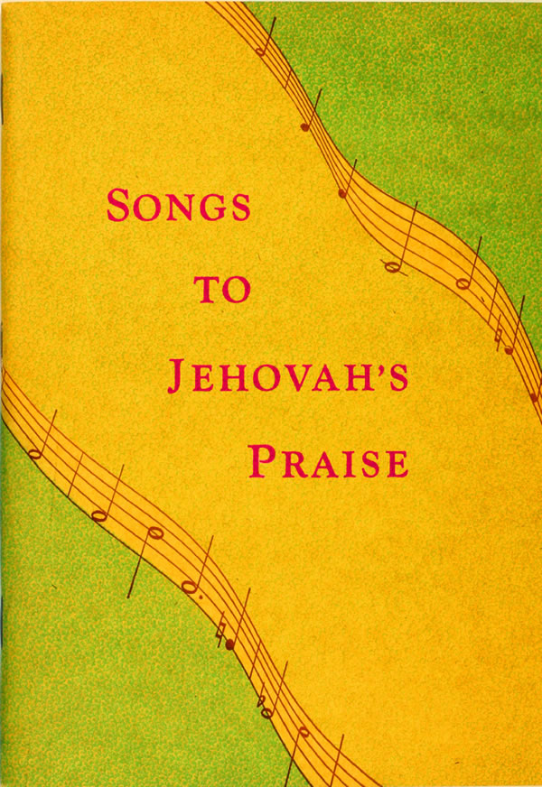 Bagéan ngarep buku Songs to Jehovah’s Praise, 1950
