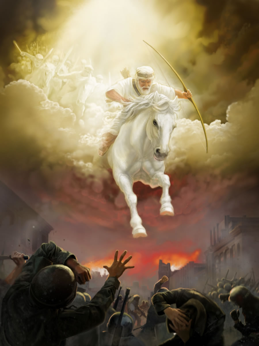Yésus Kristus ngukum mungsuhé Kratoné Allah ing perang Armagédhon