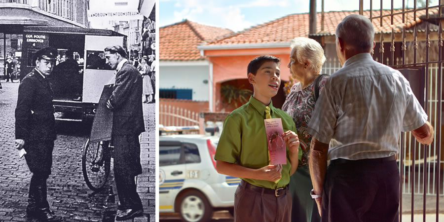 1. Penginjil Kratoné Allah dicekel merga nginjil, taun 1945; 2. Sedulur wadon Kristen ndeloki polisi wektu sedulur lanang enom lagi nginjil marang wong lanang