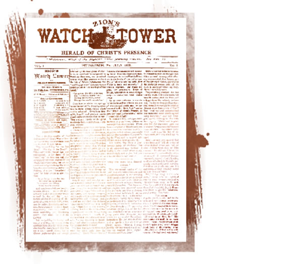 Bagéan ngarep saka terbitan sing kapisan Zion’s Watch Tower and Herald of Christ’s Presence