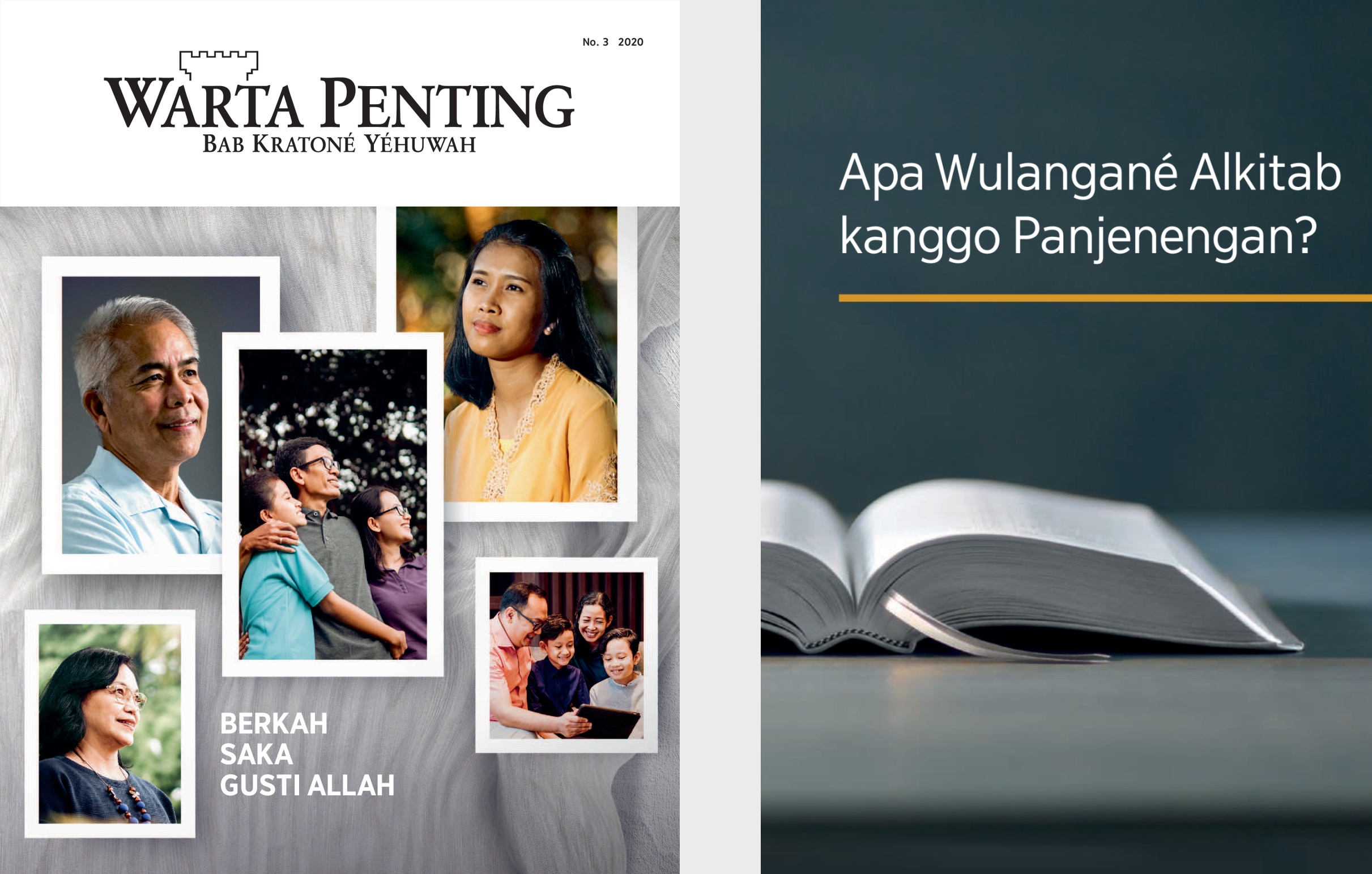 Buku ’Apa Wulangané Alkitab kanggo Panjenengan?’ lan ’Warta Penting’ No. 3 2020.