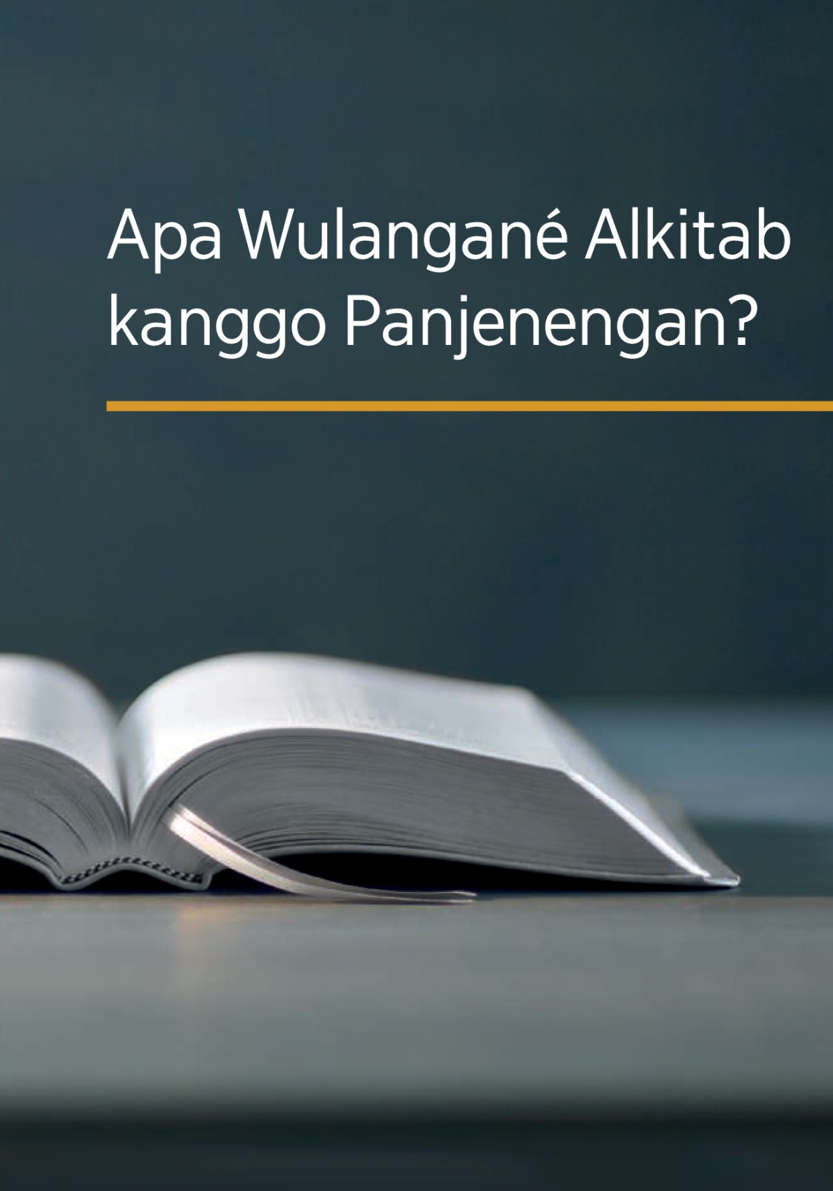 Buku ’Apa Wulangané Alkitab kanggo Panjenengan?’