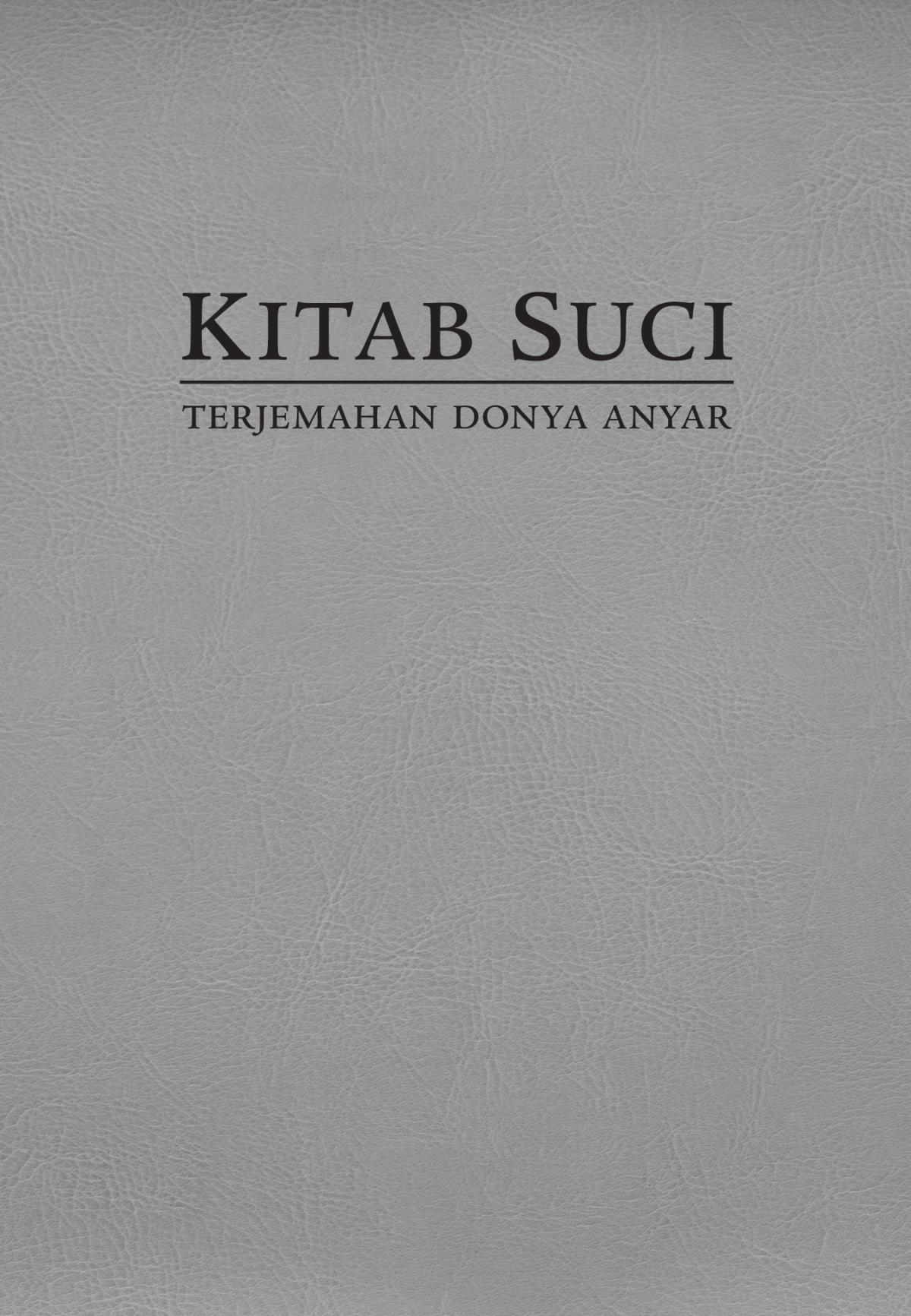 Sampul Kitab Suci Terjemahan Donya Anyar